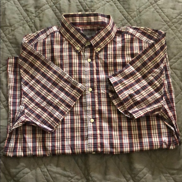 Men’s Short Sleeve Button Down Size Large L - Picture 3 of 3